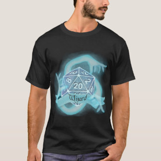 Wizard Dungeons and Dragons dice T-shirt