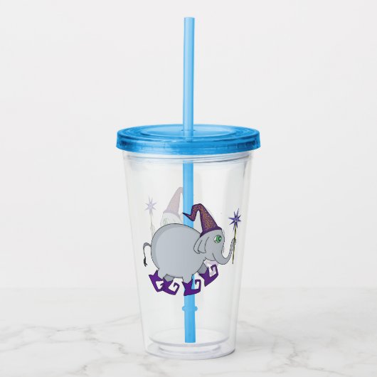 Wizard Elephant Acryl Drinkbeker (Voorkant)