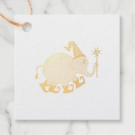 Wizard Elephant Bedankjes Labels (Voorkant)