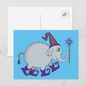 Wizard Elephant Briefkaart (Voorkant / Achterkant)
