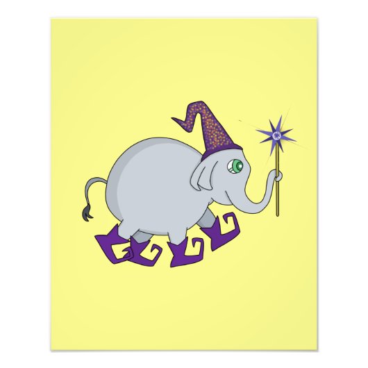 Wizard Elephant Foto Afdruk (Voorkant)