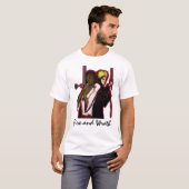 Wizard en Warrior Motto T-shirt (Voorkant volledig)