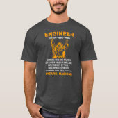 Wizard Engineer Definition Civil Mechanical T-shirt (Voorkant)