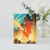 Wizard et la carte postale Fire Dragon | Art Imagi (Debout devant)