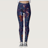Wizard Euphemia Donkerblauw Vrouwen Leggings (Voorkant)