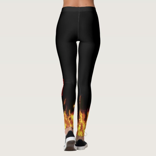 Wizard Fire FUEGO Leggings Running Pizza Lord (Dos)
