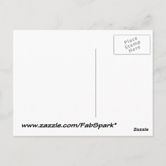 Wizard Fish - grappige tekening Briefkaart (Achterkant)