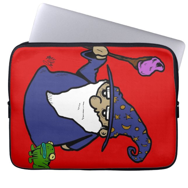 Wizard & Frog Laptop Sleeve (Voorkant)