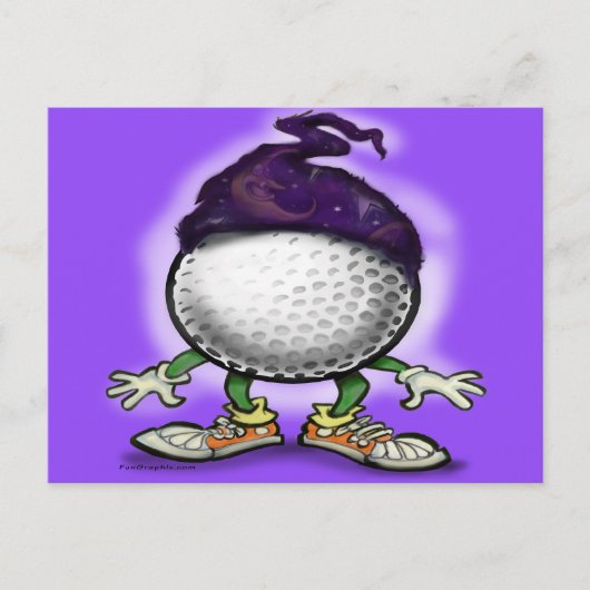 Wizard Golf Briefkaart (Voorkant)