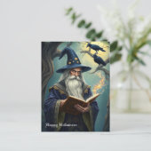 wizard Halloween Briefkaart (Staand voorkant)