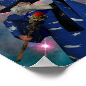 Wizard in blauw poster (Hoek)