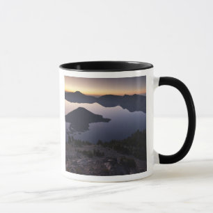 Wizard Island bij zonsopgang, Crater Lake National Mok