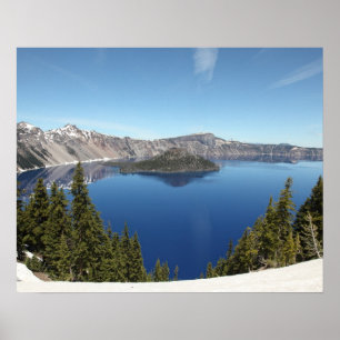 Wizard Island in Crater Lake Poster