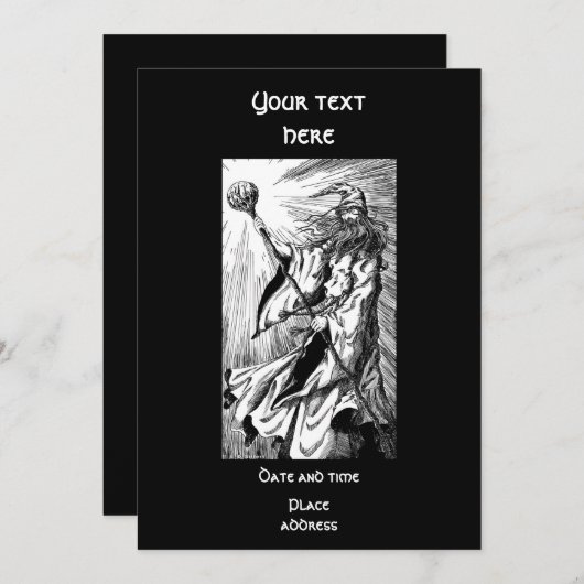 Wizard Kaart (Voorkant / Achterkant)