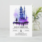 Wizard Kinder bewerkbare verjaardag Kaart (Staand voorkant)