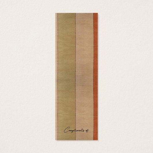 Wizard Mystic Readers of Mysteries Custom Bladwijz Mini Visitekaartjes (Achterkant)