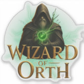 Wizard of Orth Logo Sticker – Magical Emblem (Voorkant)