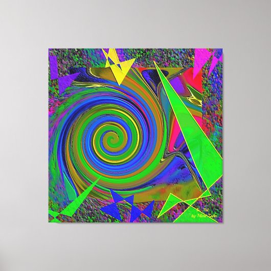 "Wizard of Oz" 40 x 40" Stretched Canvas 3-paneel (Voorkant)