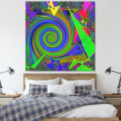 "Wizard of Oz" 40 x 40" Stretched Canvas 3-paneel (Insitu (Slaapkamer))