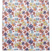 Wizard of Oz™ Character Print Toss Pattern Douchegordijn (Voorkant)