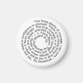 Wizard of Oz courage quote magnet Magneet