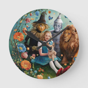 Wizard of Oz - Dorothy, Tinman, vogelverschrikker Ronde Klok