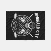 Wizard Of Oz Emerald City Hockey Costume Halloween Fleece Deken (Voorkant (Horizontaal))