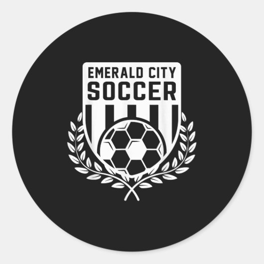 Wizard Of Oz Emerald City Soccer Football Costume Ronde Sticker (Voorkant)