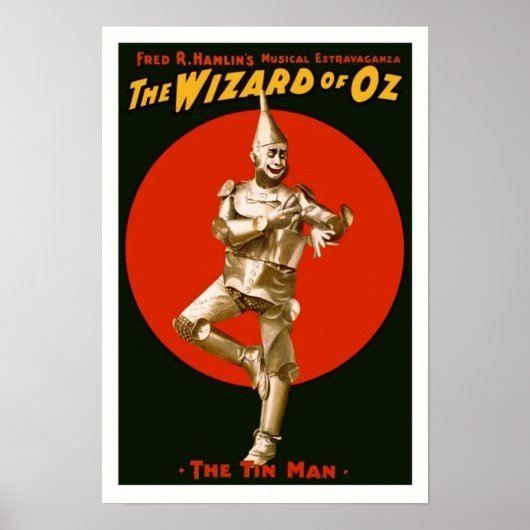 Wizard of OZ Tin Man Poster (Devant)