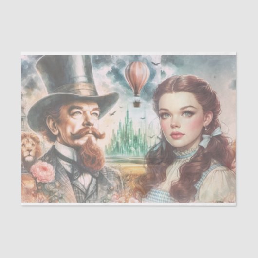 Wizard of Oz Tissue Paper voor Decoupage Tissuepapier (Voorkant)
