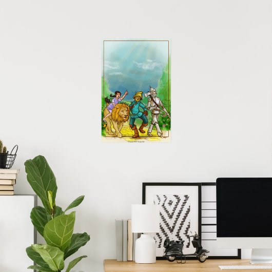 Wizard Oz Art Poster (Thuiskantoor)