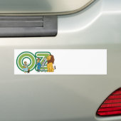  wizard Oz-tekens en tekstletters Bumpersticker (Op auto)