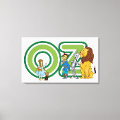  wizard Oz-tekens en tekstletters Canvas Afdruk (Voorkant)