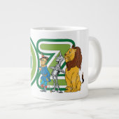 wizard Oz-tekens en tekstletters Extra Grote Beker (Voorkant rechts)