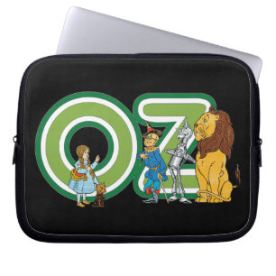  wizard Oz-tekens en tekstletters Laptop Sleeve