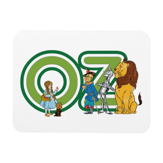  wizard Oz-tekens en tekstletters Magneet (Horizontaal)