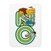  wizard Oz-tekens en tekstletters Magneet (Verticaal)