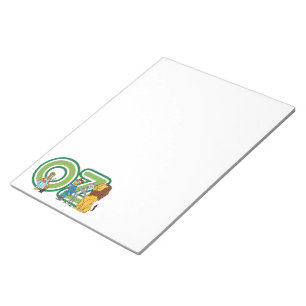 wizard Oz-tekens en tekstletters Notitieblok