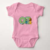  wizard Oz-tekens en tekstletters Romper (Voorkant)
