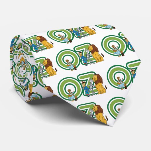  wizard Oz-tekens en tekstletters Stropdas (Opgerold)