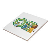 wizard Oz-tekens en tekstletters Tegeltje (Zijkant)