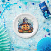 Wizard pumpkin papieren bordje (Feest)