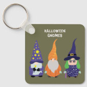Wizard Pumpkin Witch Halloween Gnomes Sleutelhanger (Voorkant)