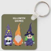 Wizard Pumpkin Witch Halloween Gnomes Sleutelhanger (Achterkant)