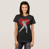 Wizard Retro van Oz Tin Man Swirl Heart Valentijn T-shirt (Voorkant volledig)
