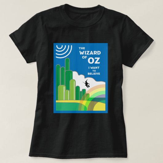 Wizard Retro voor OZ Geweldige voor Movie Fan T-shirt (Design voorkant)