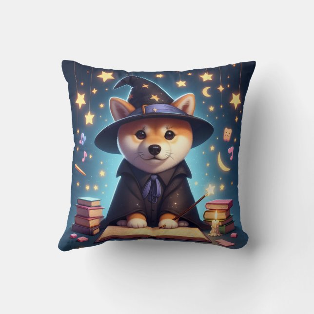Wizard Shiba Inu Pillow Kussen (Achterkant)