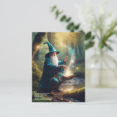 Wizard Spell Briefkaart (Staand voorkant)