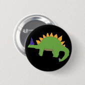 Wizard Stegosaurus Ronde Button 5,7 Cm (Voorkant /achterkant)