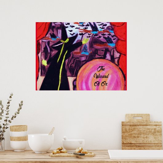 WIZARD VAN DE OZ FLY FLY FLY POSTER (Keuken)
